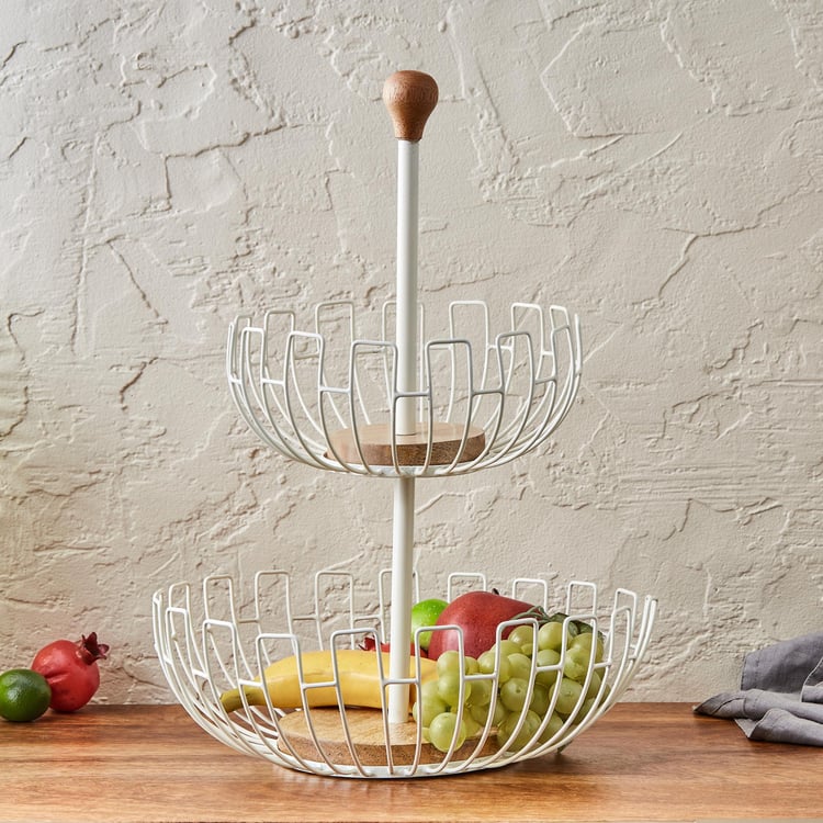 ron 2-Tier Fruit Basket