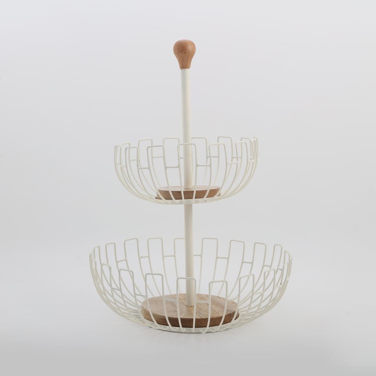 ron 2-Tier Fruit Basket