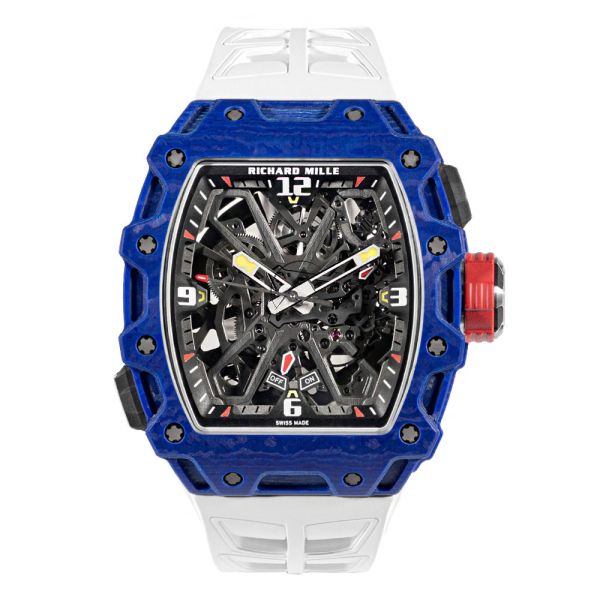 Richard Mille Rm 35-03, "Rafael Nadal", Blue Carbon Tpt, Transparent Dial, 50 Mm - 50mm