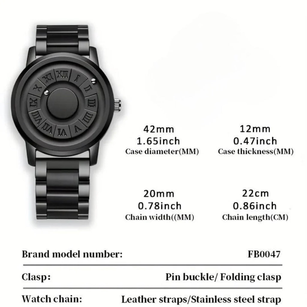 Magnetic Bead Rotating Men's Watch